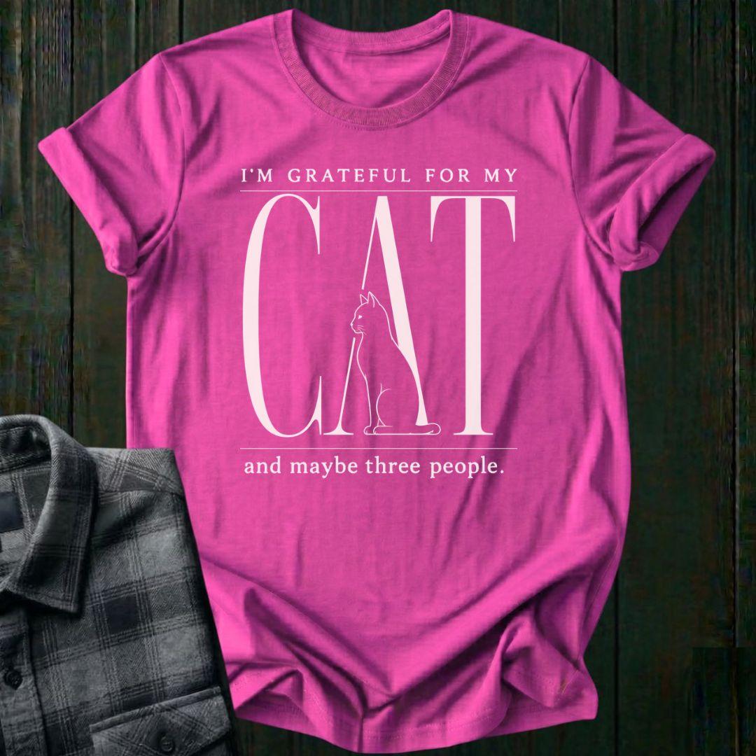 Grateful for My Cat  Unisex T-Shirt