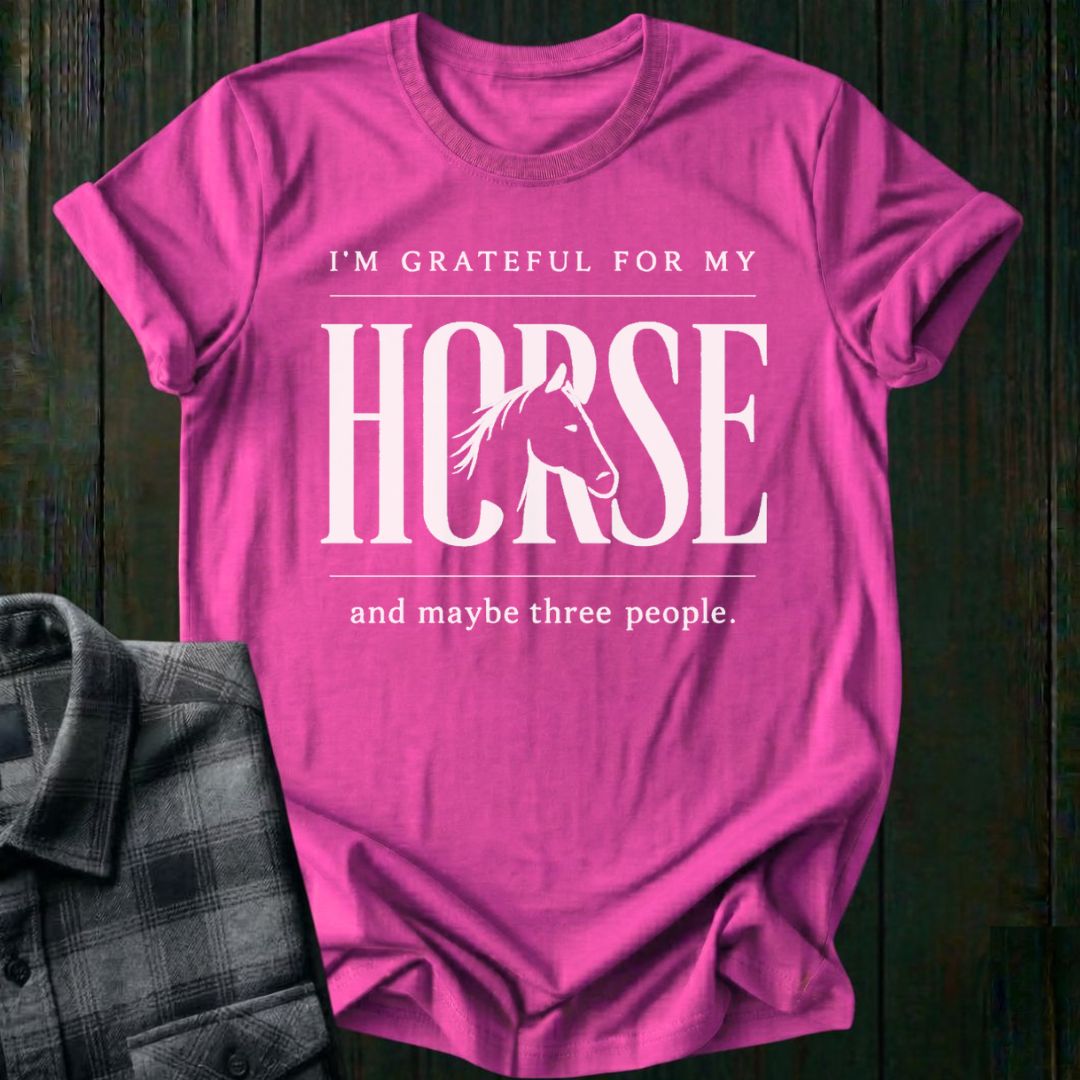 Grateful for My Horse Unisex T-Shirt