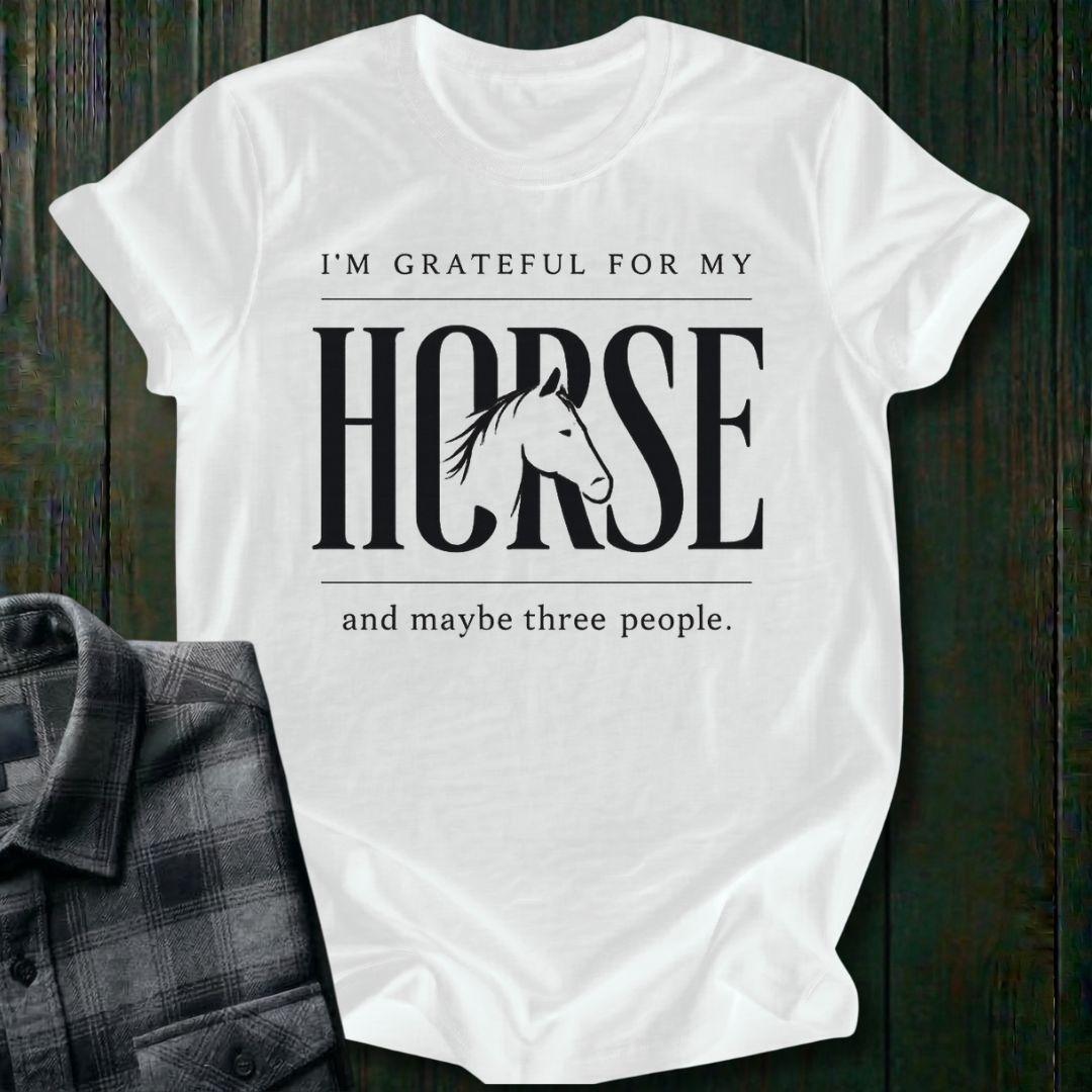 Grateful for My Horse Unisex T-Shirt