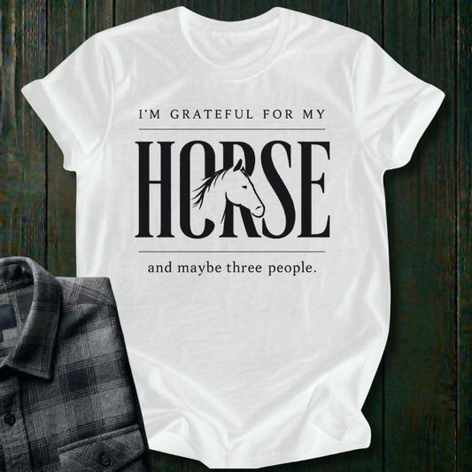 Grateful for My Horse Unisex T-Shirt