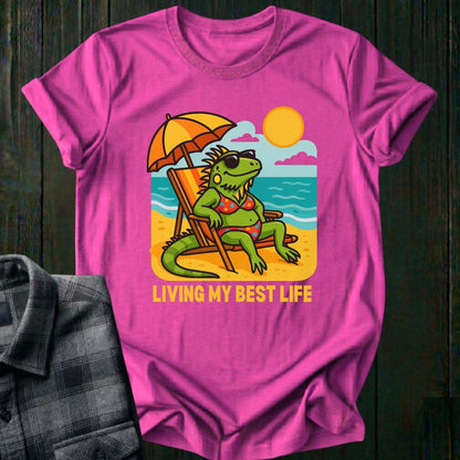 Living My Best Life (Beach Iguana Edition), Unisex T-Shirt