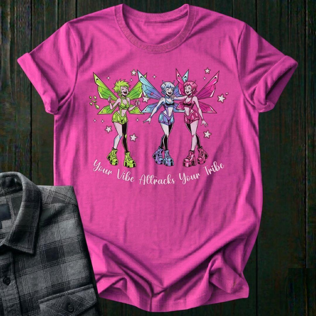 Your Vibe Attracts Your Tribe Fairy Unisex T-Shirt