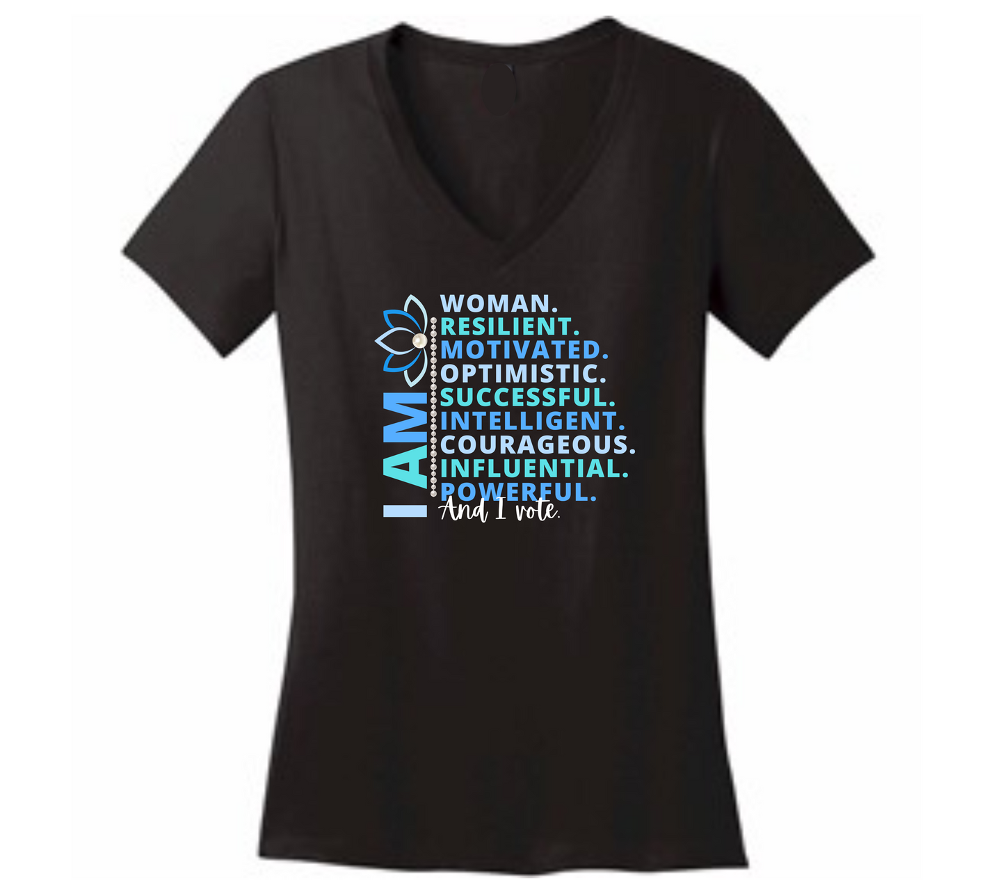 I am Woman, Word Shirt, Affirmation Shirt, v neck graphic tee