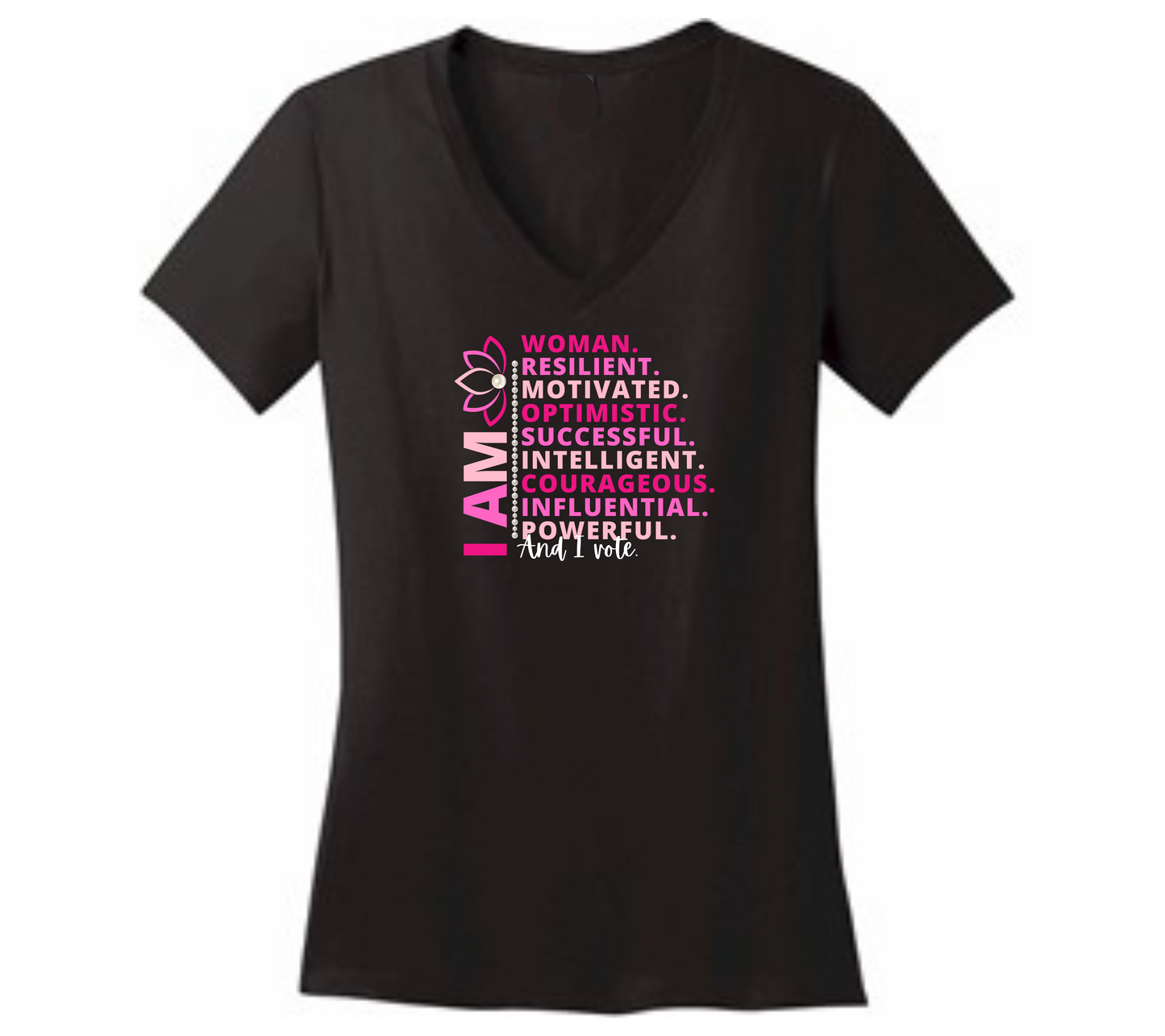 I am Woman, Word Shirt, Affirmation Shirt, v neck graphic tee