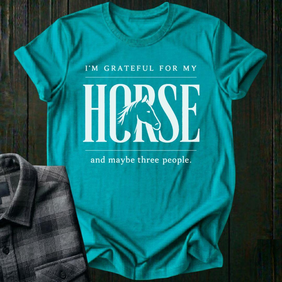Grateful for My Horse Unisex T-Shirt