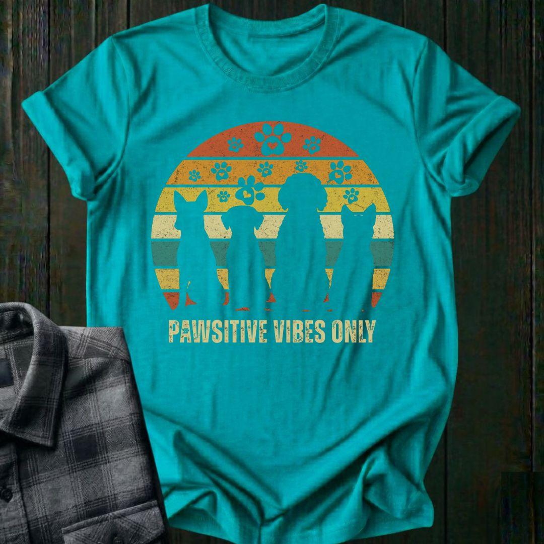 Pawsitive Vibes Only Dog Tee, Unisex T-Shirt