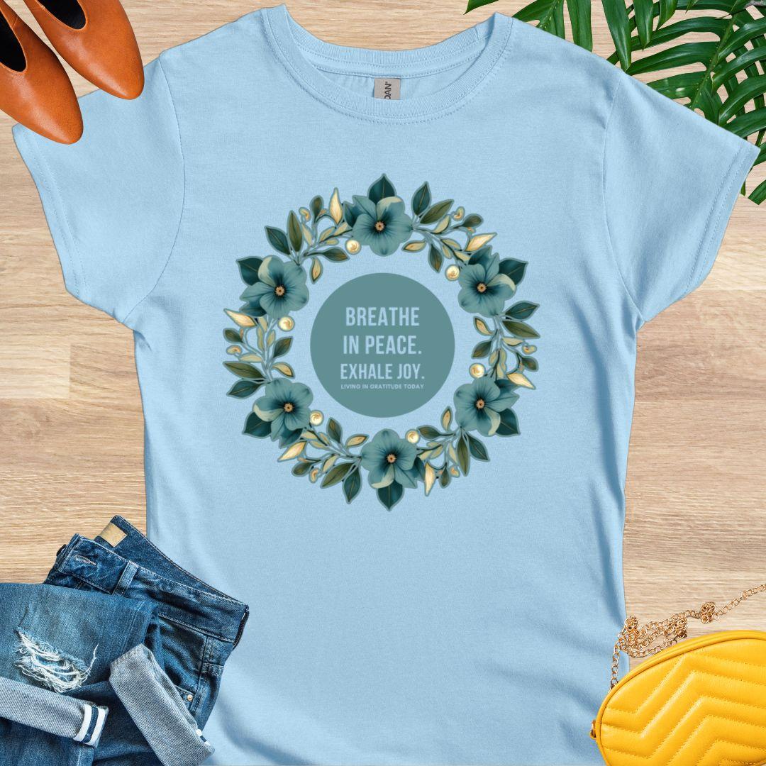 Breathe In Peace, Mandala, T-Shirt