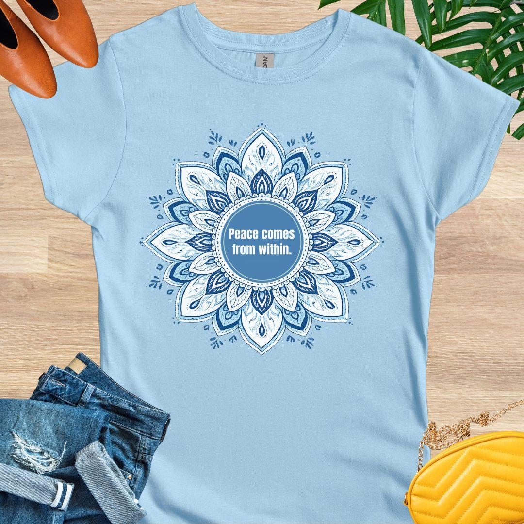 Peace Comes From Within, Mandala, T-Shirt