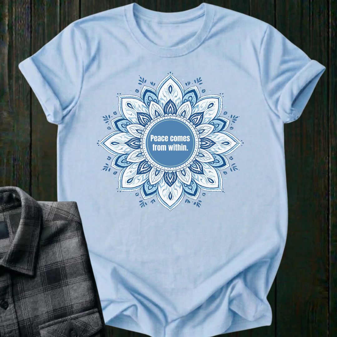 Peace Comes From Within, Mandala, Unisex T-Shirt