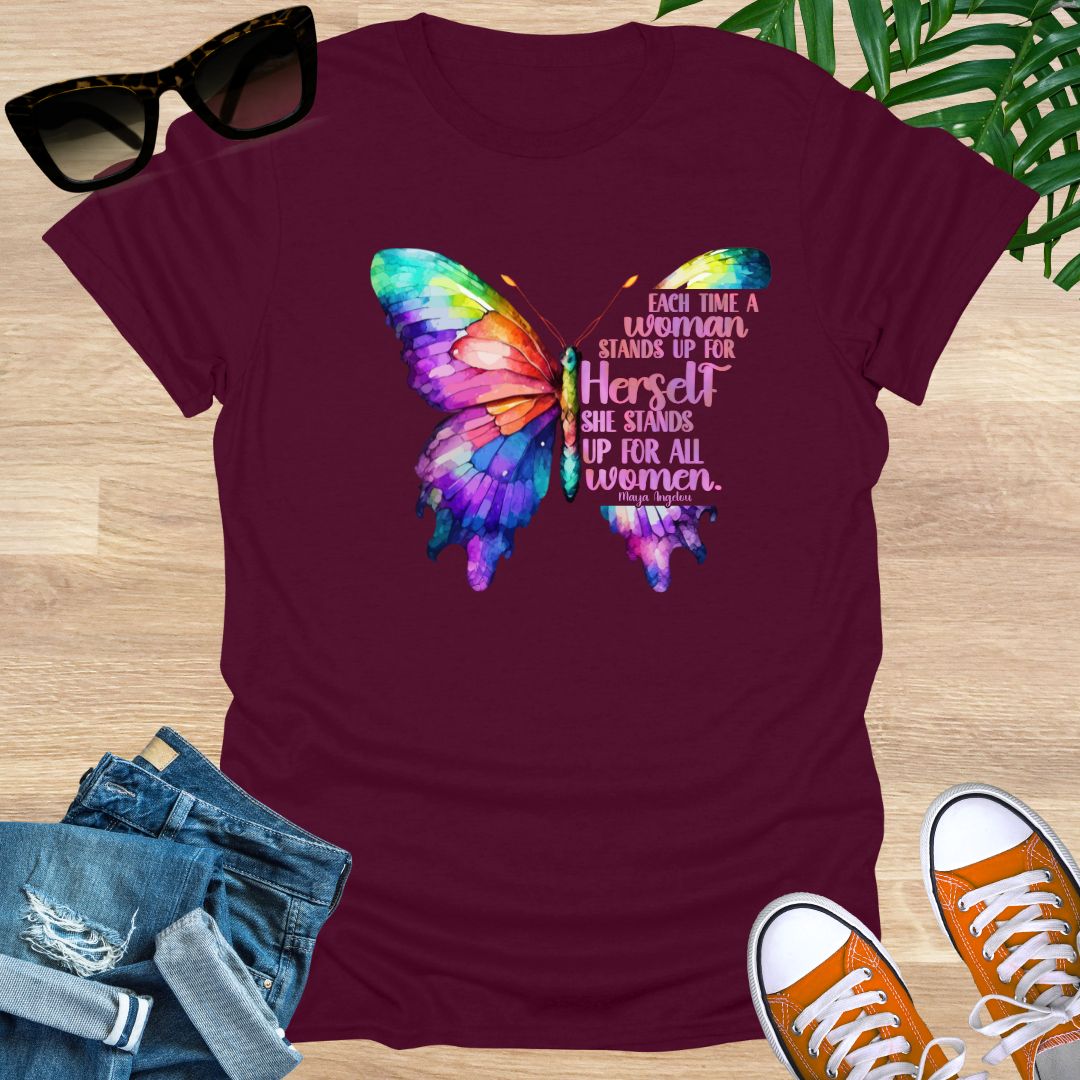 Stand Up For All Women, Butterfly, Unisex T-Shirt