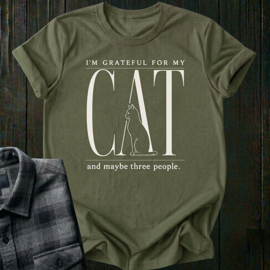 Grateful for My Cat  Unisex T-Shirt