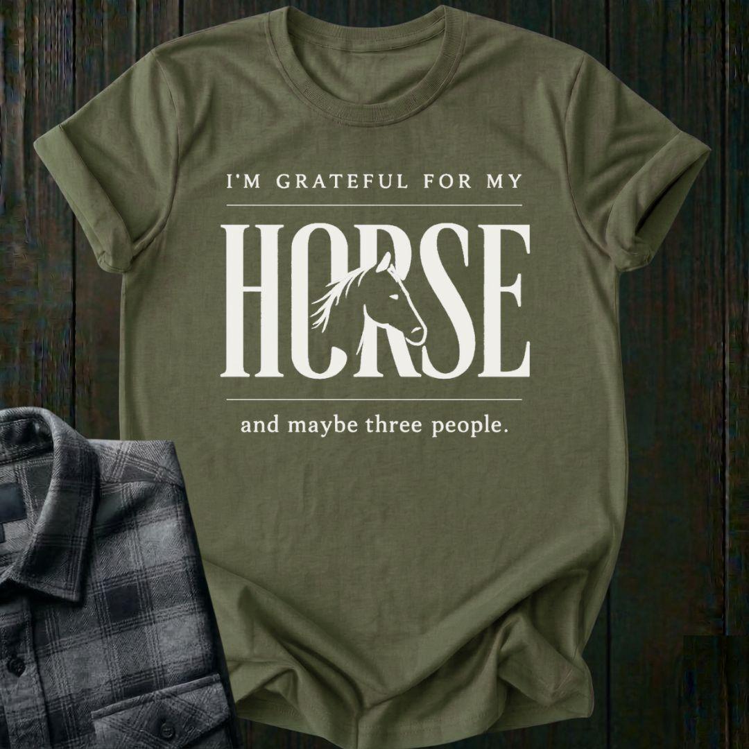 Grateful for My Horse Unisex T-Shirt