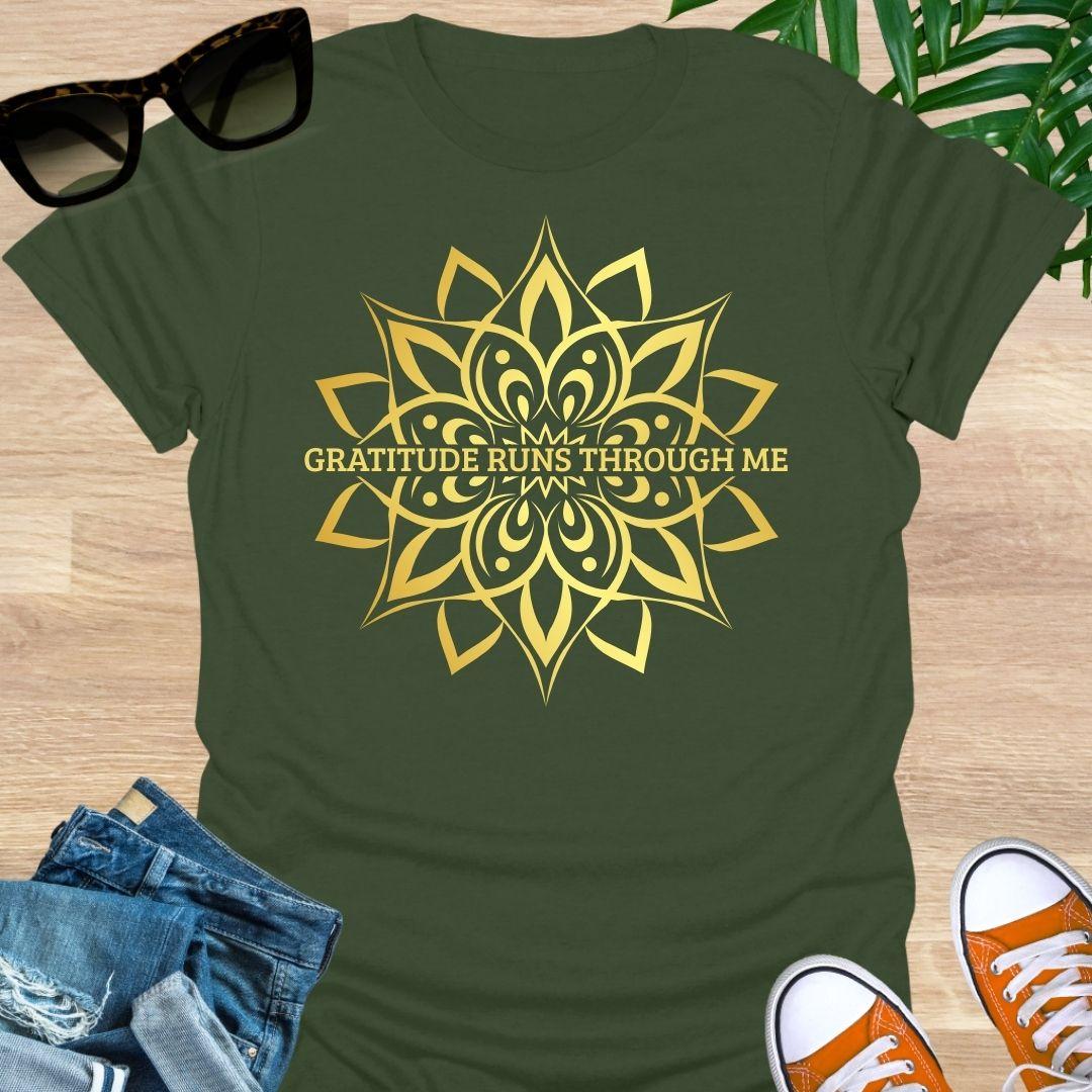 Gratitude Runs Through Me Unisex T-Shirt