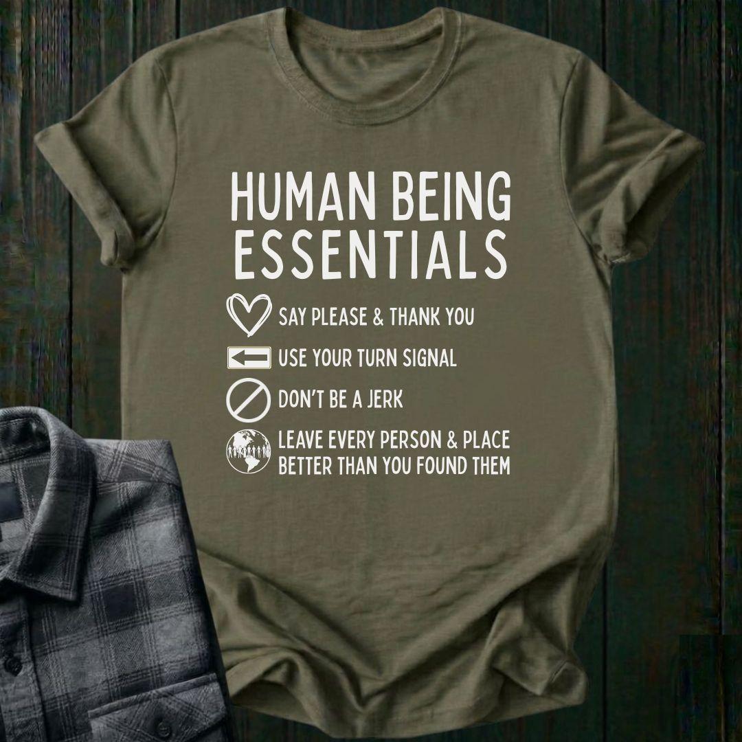 Human Being Essentials (Snarky), Unisex T-Shirt