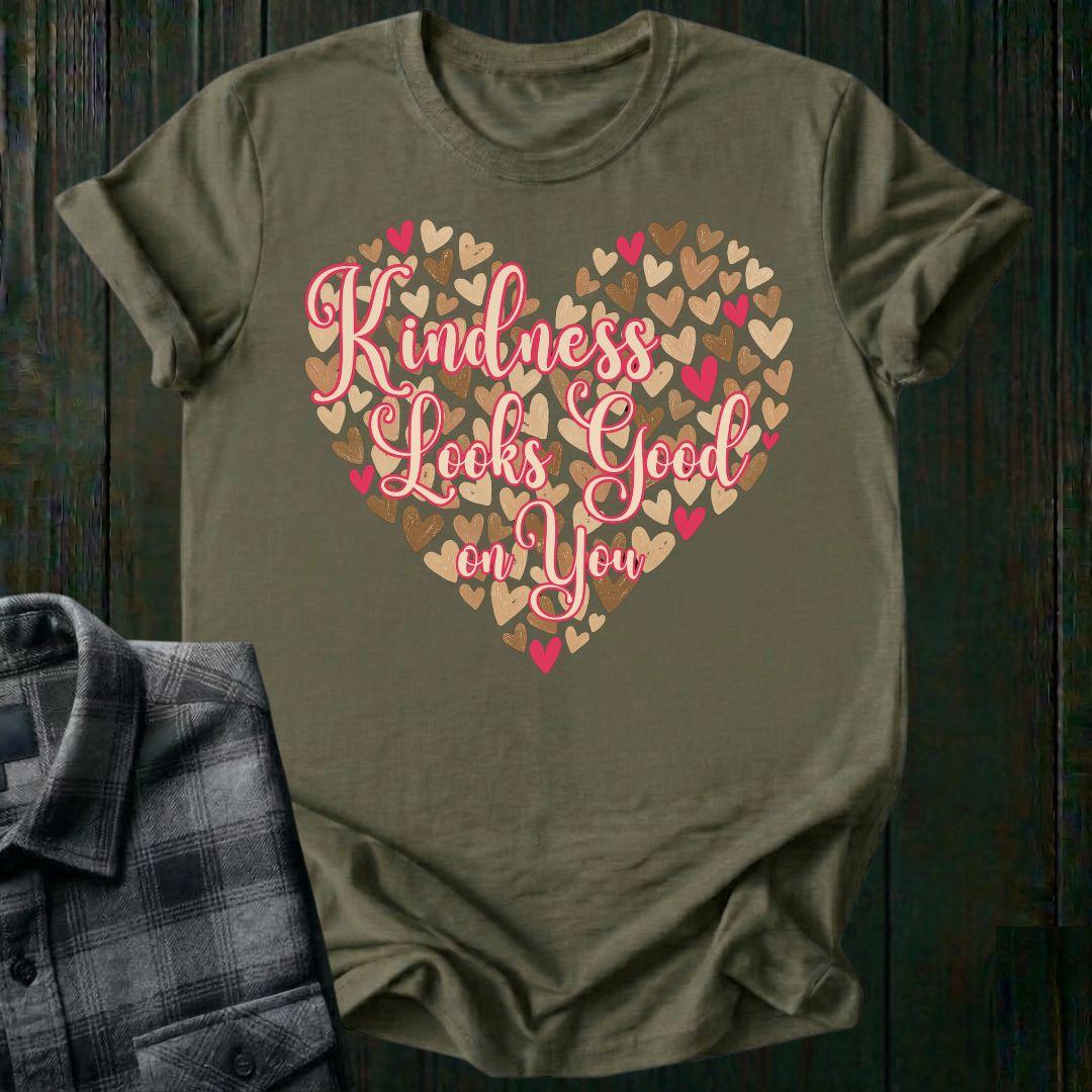 Kindness Looks Good on You Heart Unisex T-Shirt
