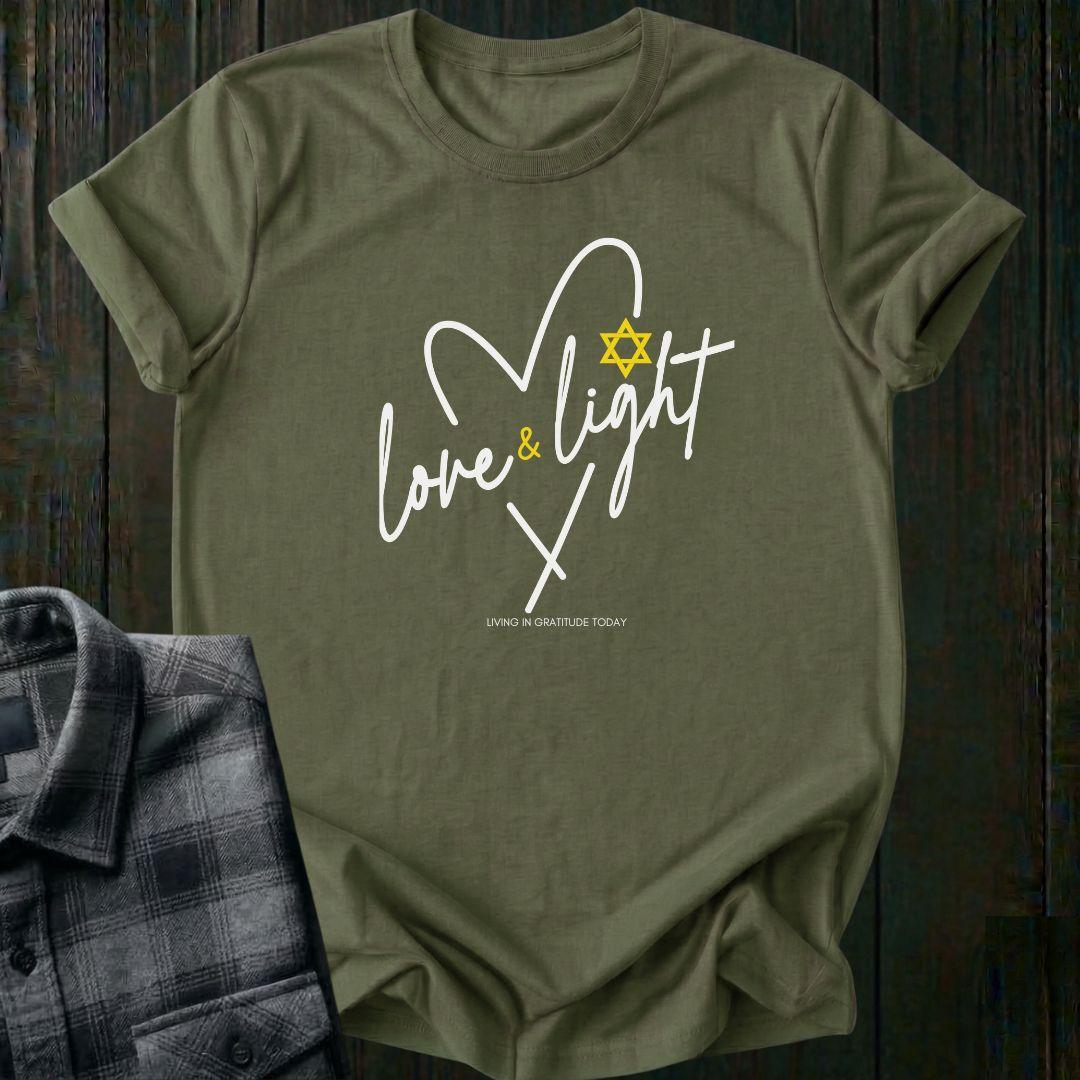 Love and Light Heart, Unisex T-Shirt