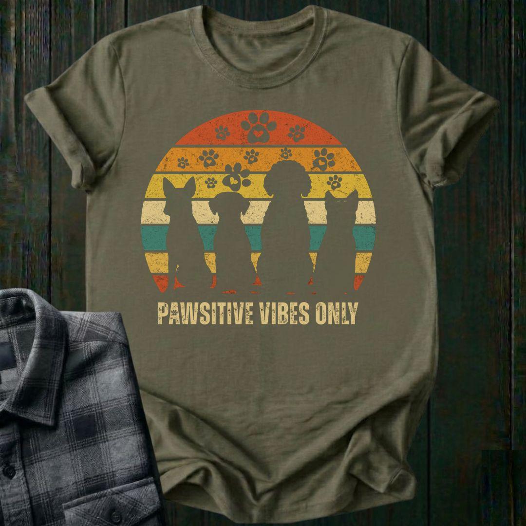 Pawsitive Vibes Only Dog Tee, Unisex T-Shirt