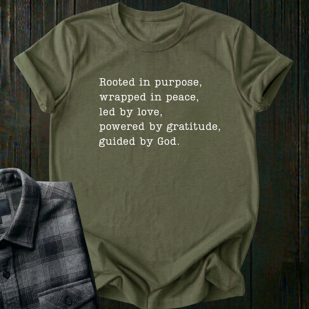 Powered by Gratitude, Unisex T-Shirt