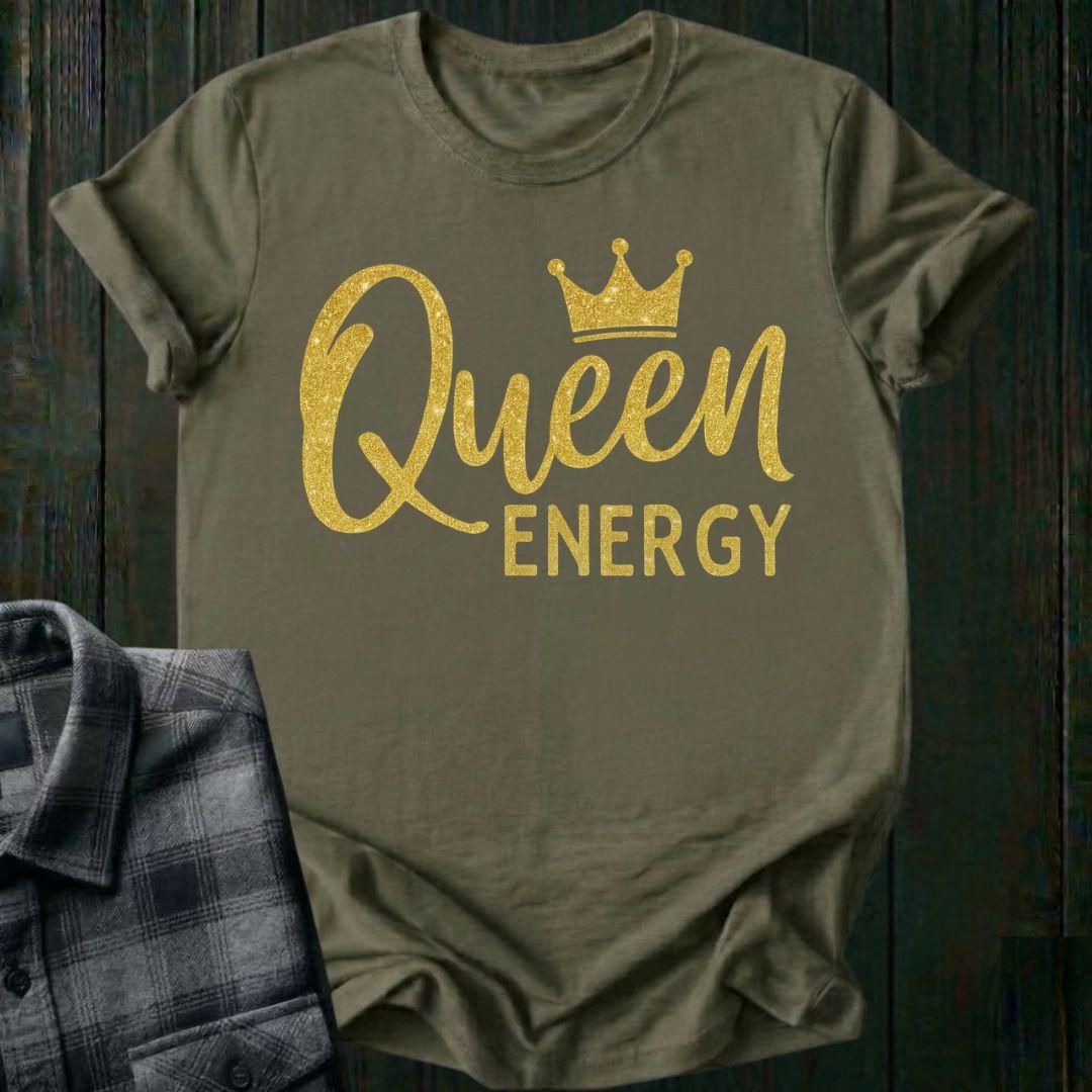 Queen Energy Glitter Crown Unisex T-Shirt