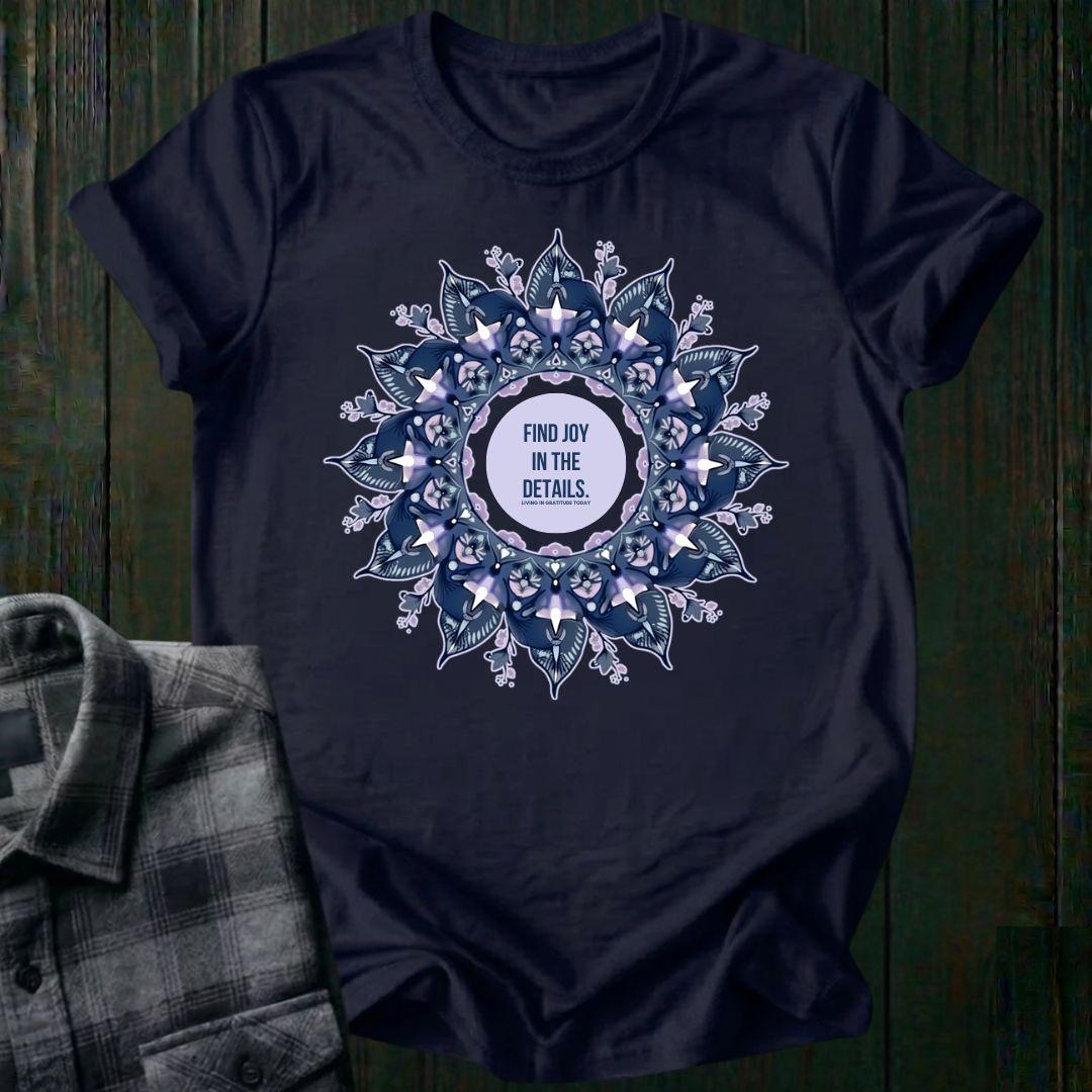 Find Joy in the Details, Mandala, Unisex T-Shirt