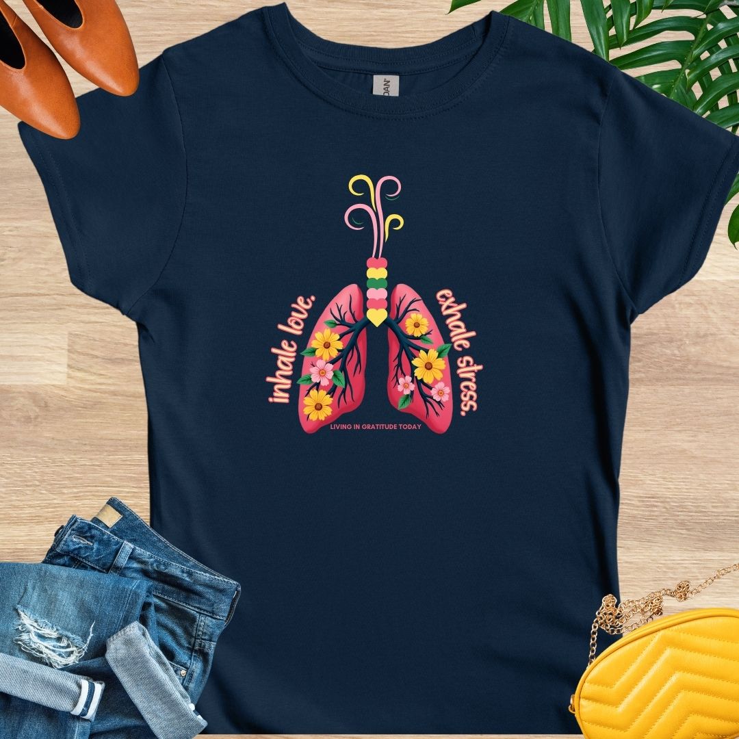Inhale Love, Exhale Stress T-Shirt