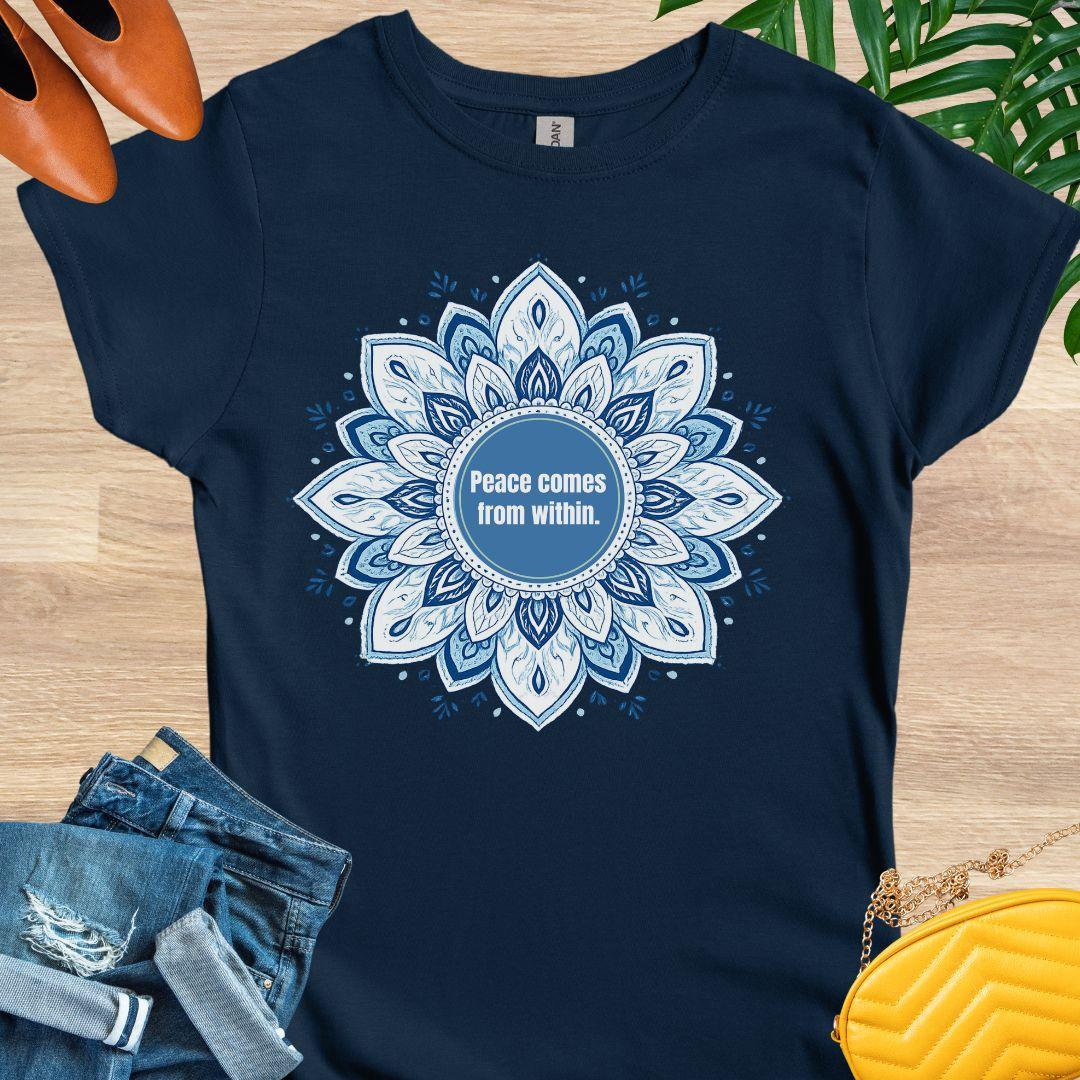 Peace Comes From Within, Mandala, T-Shirt