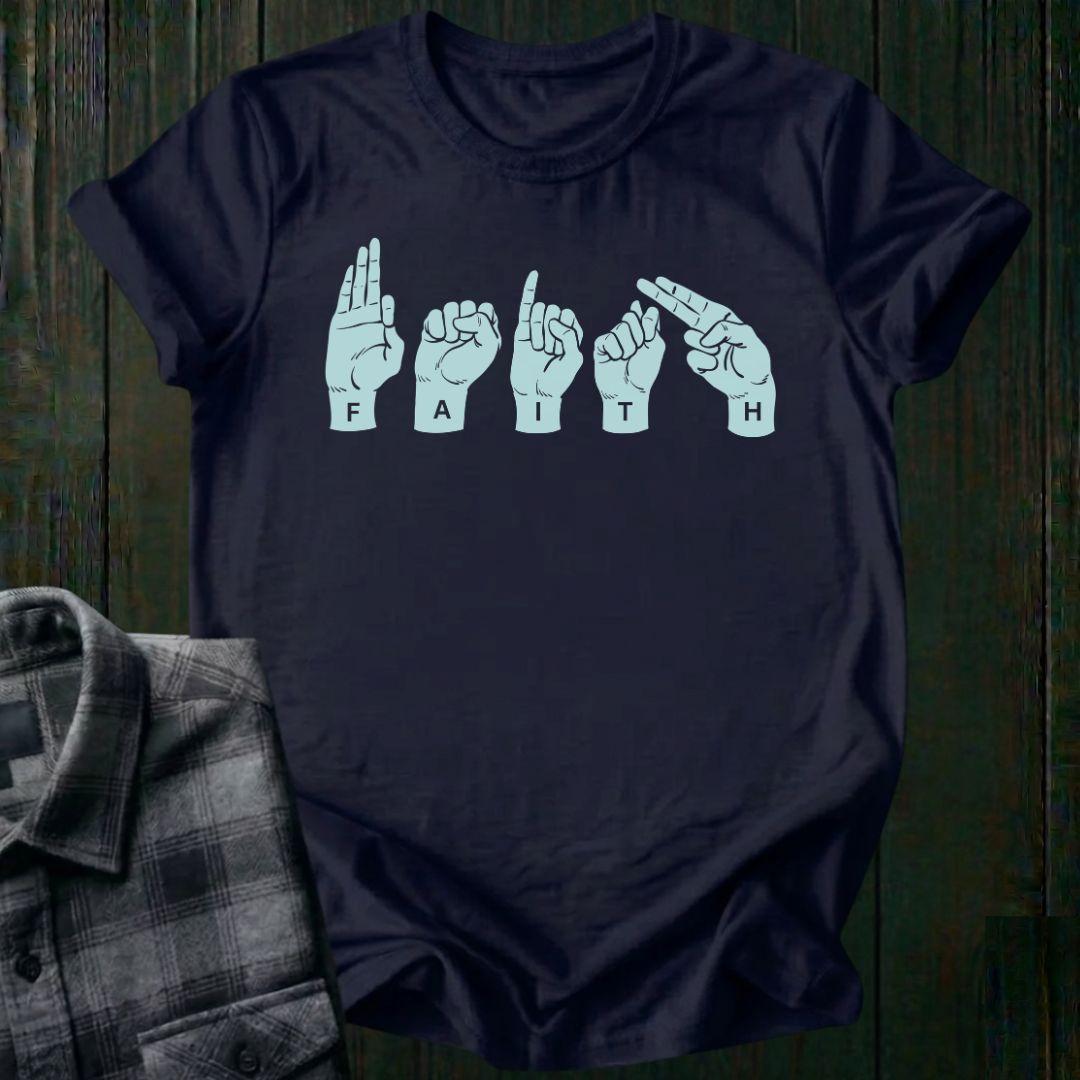 Faith, Sign Language, Unisex T-Shirt