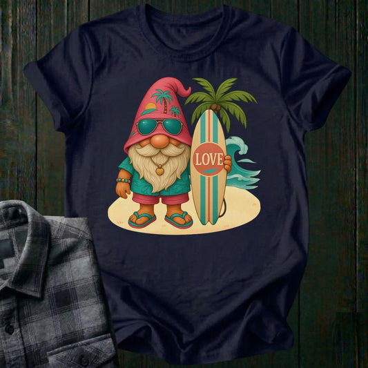 Surfer Love Gnome, Unisex T-Shirt
