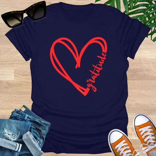 GRATITUDE Heart Unisex T-Shirt