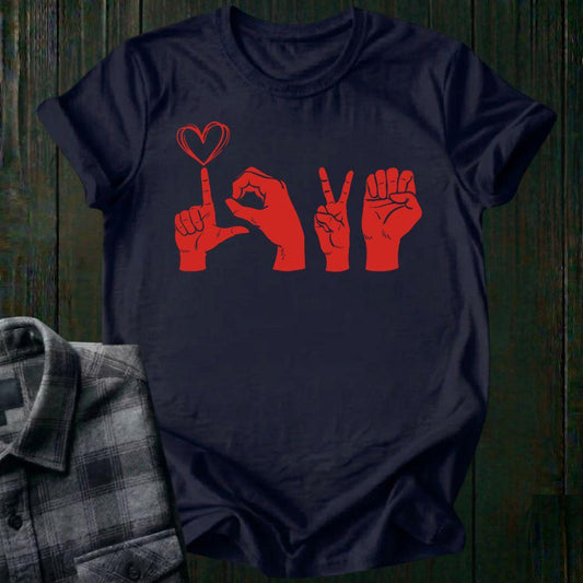 Love, Sign Language, Unisex T-Shirt