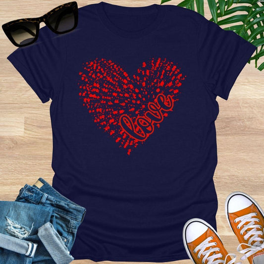 Love Splatter Heart, Unisex T-Shirt