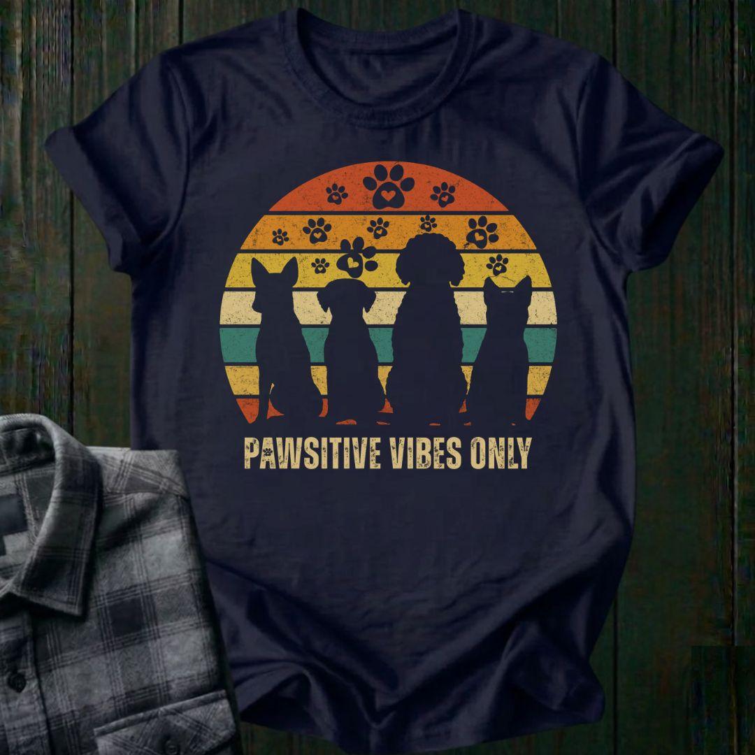 Pawsitive Vibes Only Dog Tee, Unisex T-Shirt