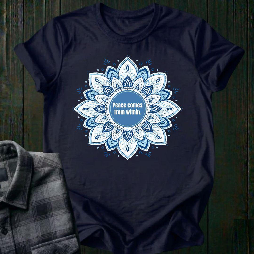 Peace Comes From Within, Mandala, Unisex T-Shirt