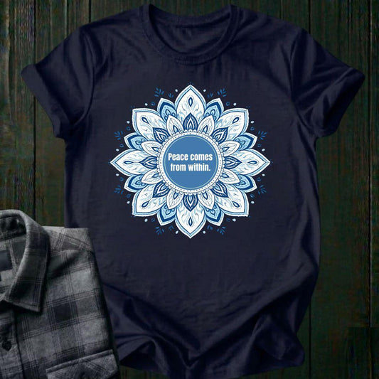 Peace Comes From Within, Mandala, Unisex T-Shirt