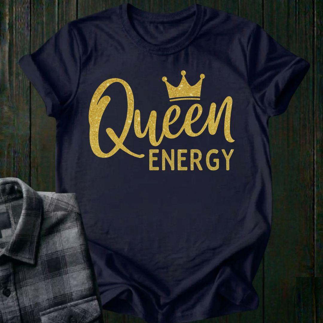 Queen Energy Glitter Crown Unisex T-Shirt