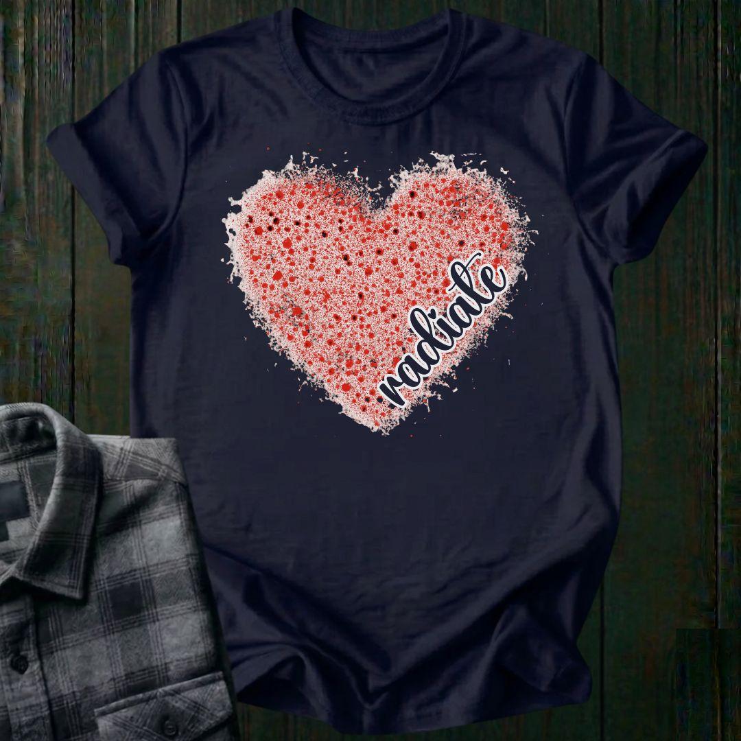 Radiate Love Splatter Heart, Unisex T-Shirt