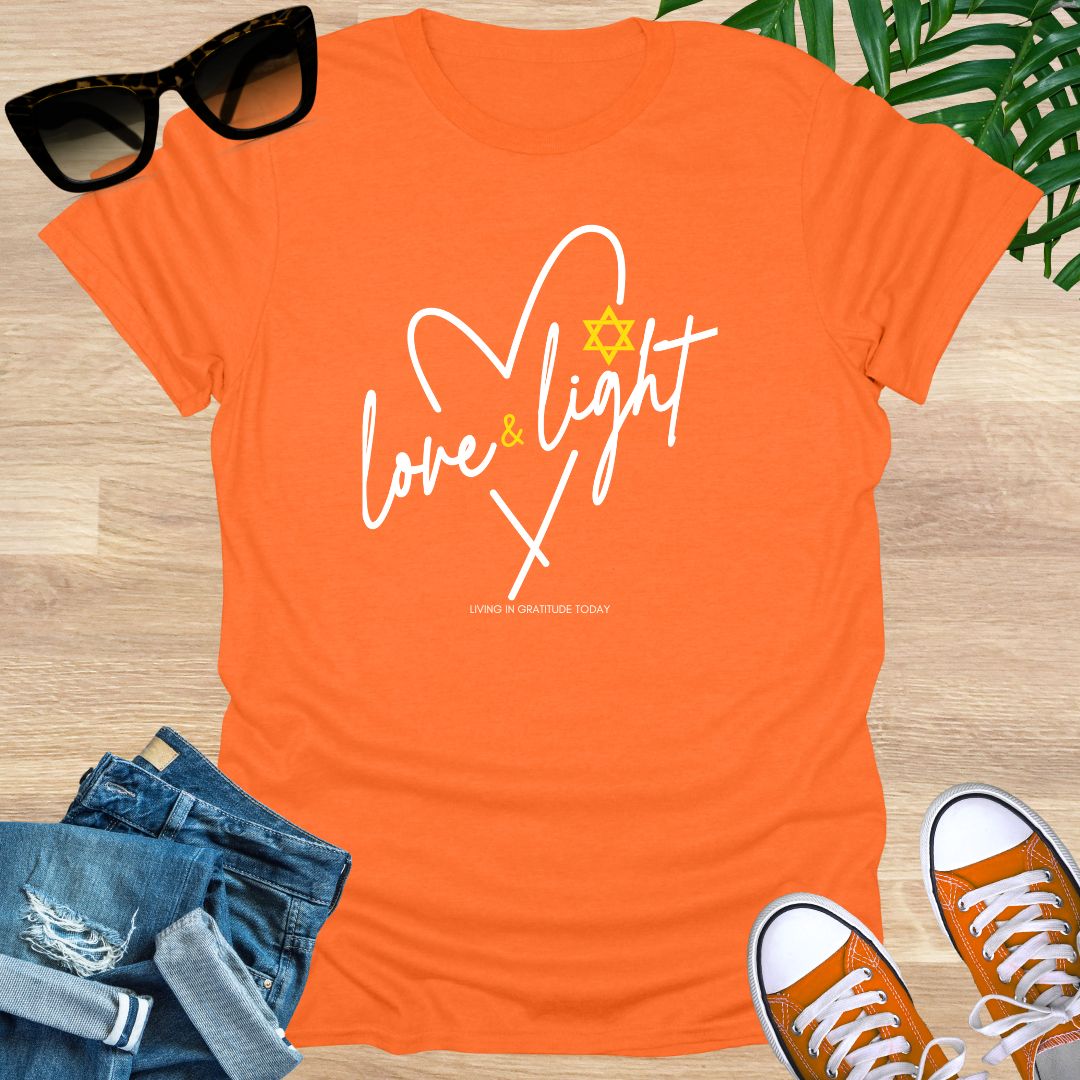 Love and Light Heart, Unisex T-Shirt