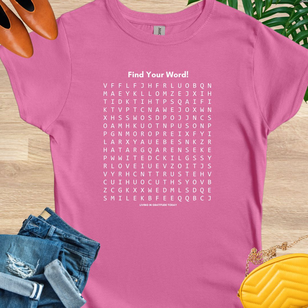 Inspirational Word Search T-Shirt