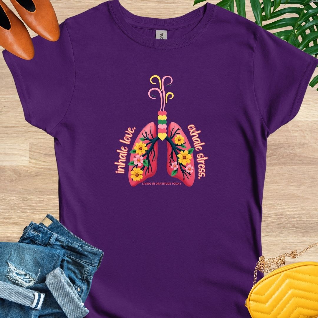 Inhale Love, Exhale Stress T-Shirt