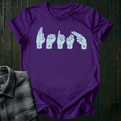 Faith, Sign Language, Unisex T-Shirt