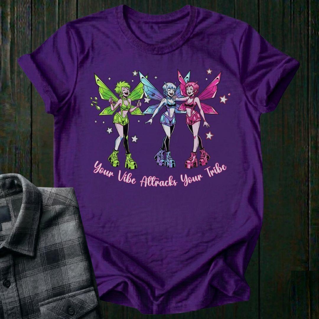 Your Vibe Attracts Your Tribe Fairy Unisex T-Shirt