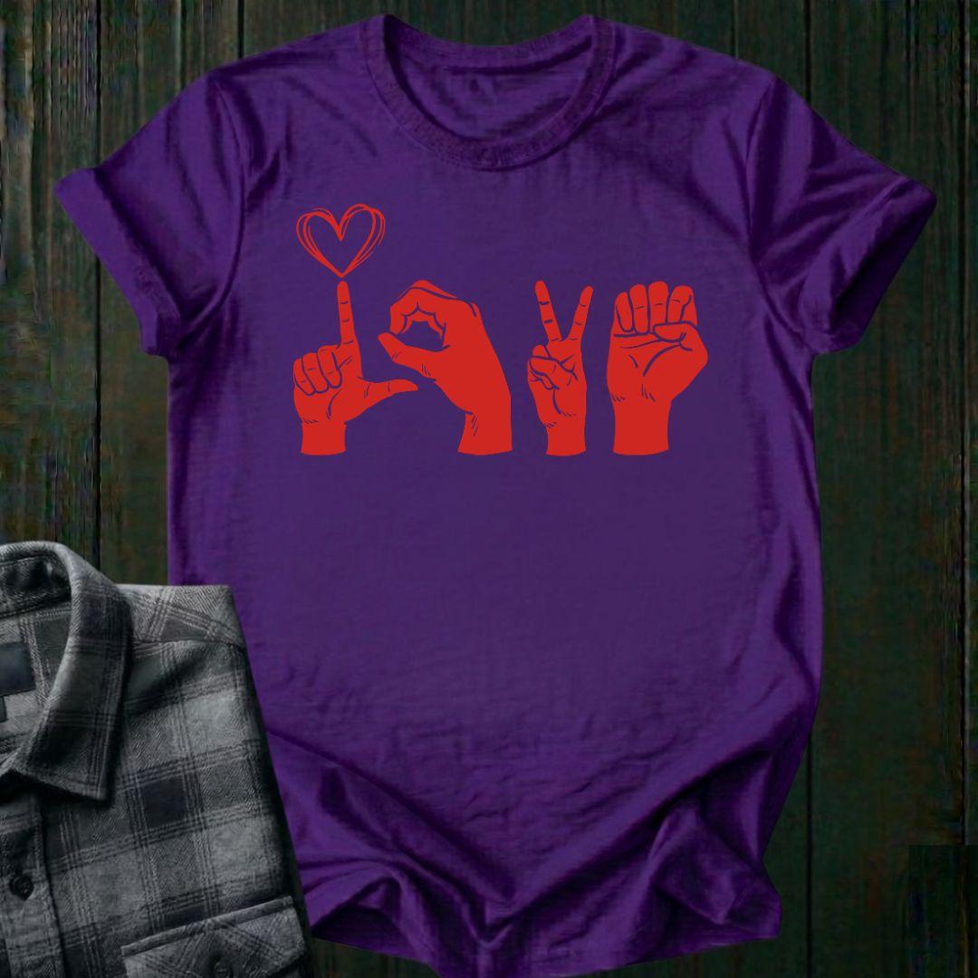 Love, Sign Language, Unisex T-Shirt
