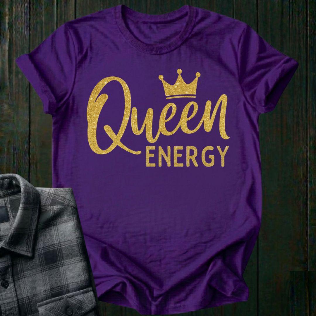Queen Energy Glitter Crown Unisex T-Shirt