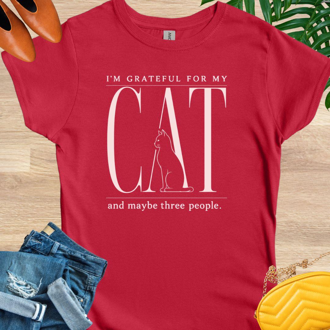 Grateful for My Cat T-shirt