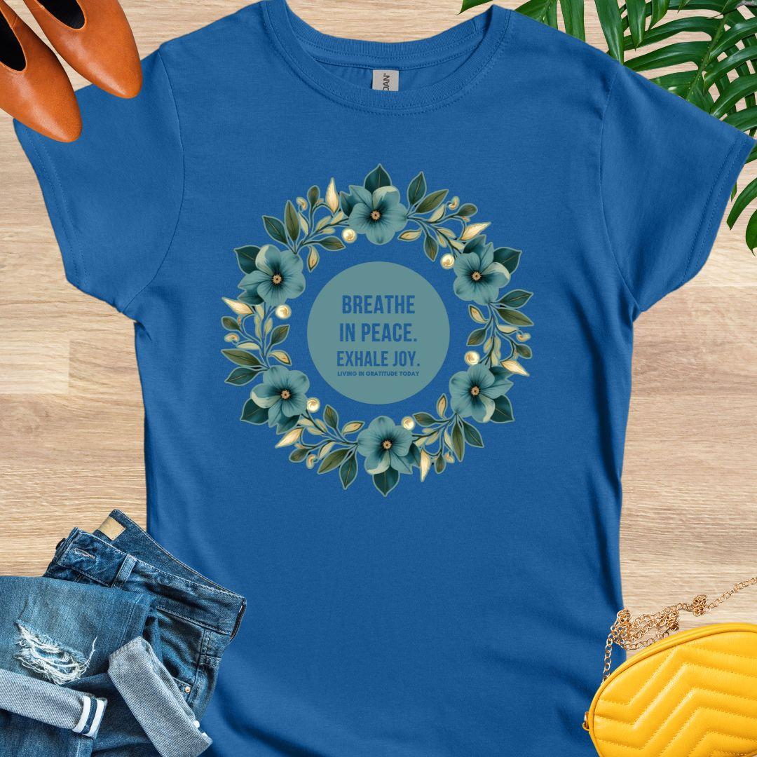 Breathe In Peace, Mandala, T-Shirt