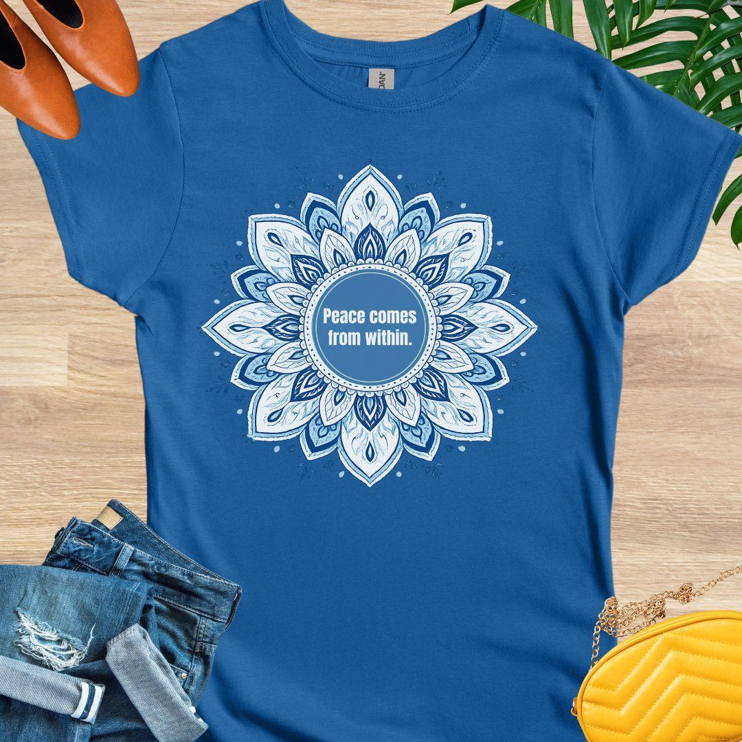 Peace Comes From Within, Mandala, T-Shirt