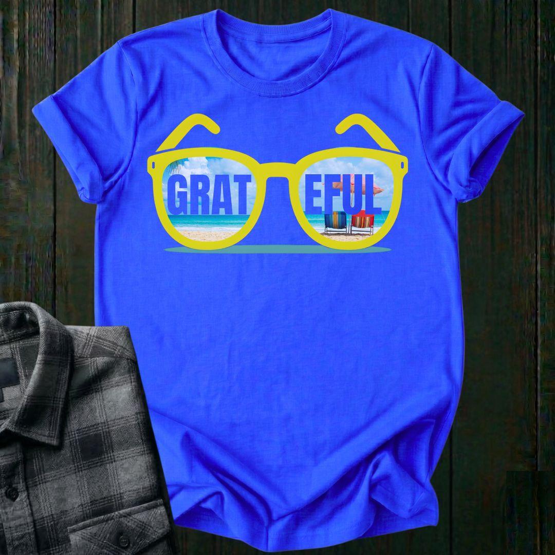 GRATEFUL Sunglasses, Beach Vibes, Unisex Tee
