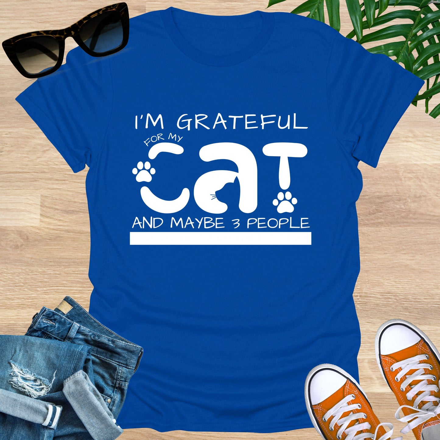 Grateful for My Cat  Unisex T-Shirt