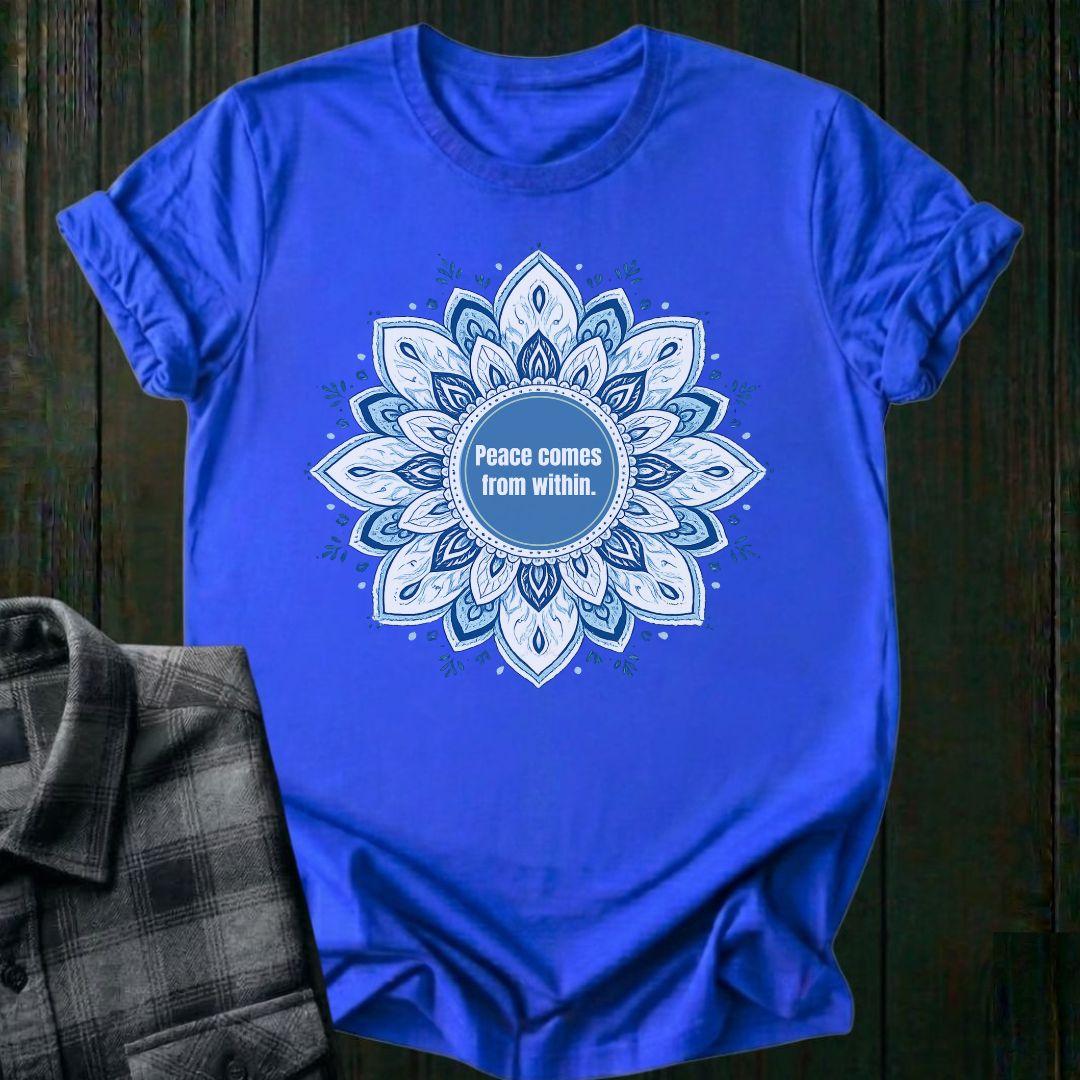 Peace Comes From Within, Mandala, Unisex T-Shirt