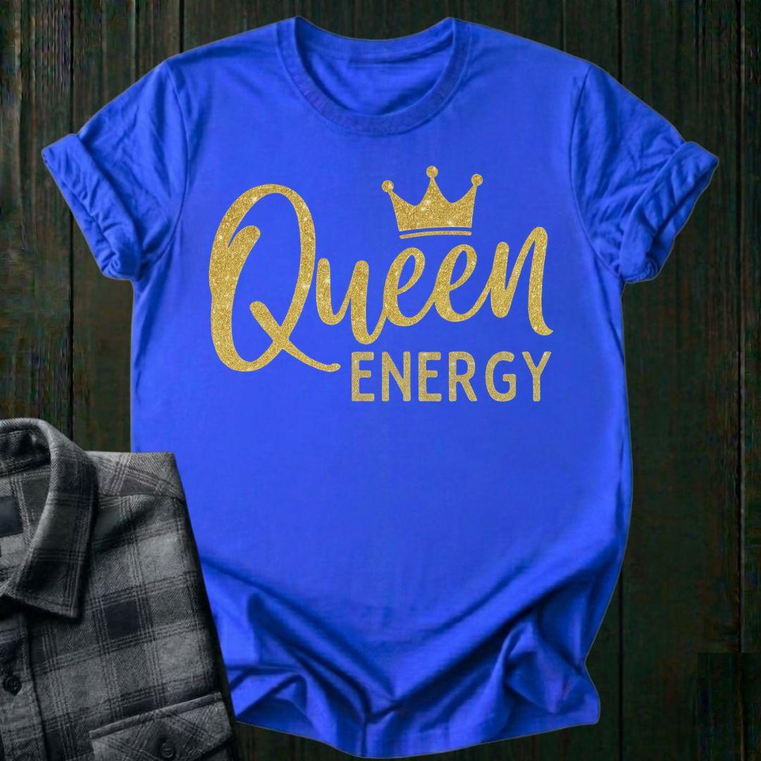 Queen Energy Glitter Crown Unisex T-Shirt